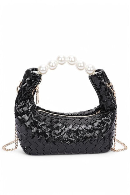 Pearl Handle Metallic Clutch