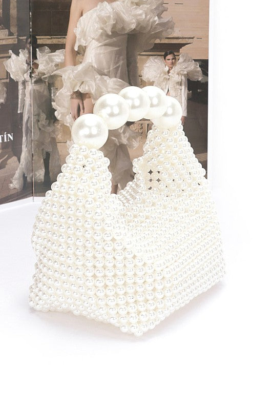 Pearl  Handle Mini Clutch