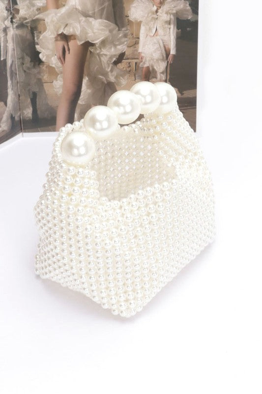 Pearl  Handle Mini Clutch