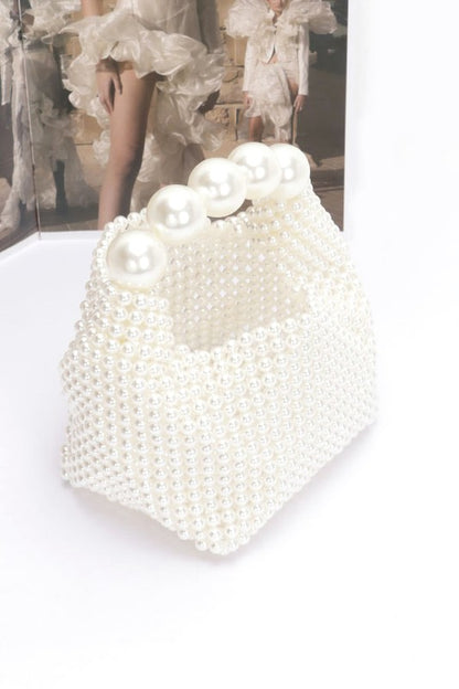 Pearl  Handle Mini Clutch