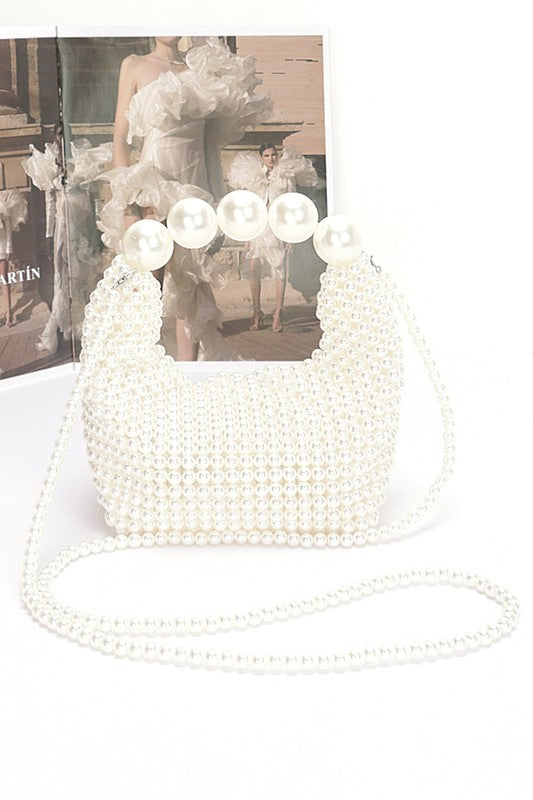 Pearl  Handle Mini Clutch