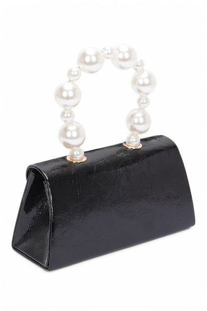 Pearl Metallic Clutch Bag