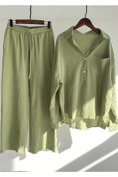 Petite two piece pant set