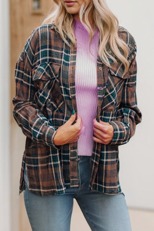 Button-up front for easy wear and versatile styling.