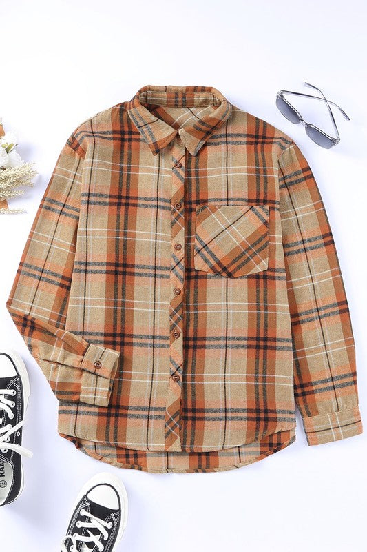 Functional chest pocket adds subtle detail and utility. 