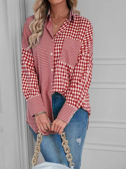 Button-up front for versatile styling—open or closed.