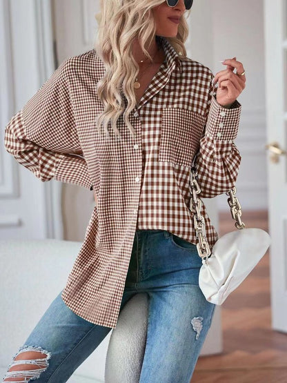Classic plaid checked design that adds timeless charm.
