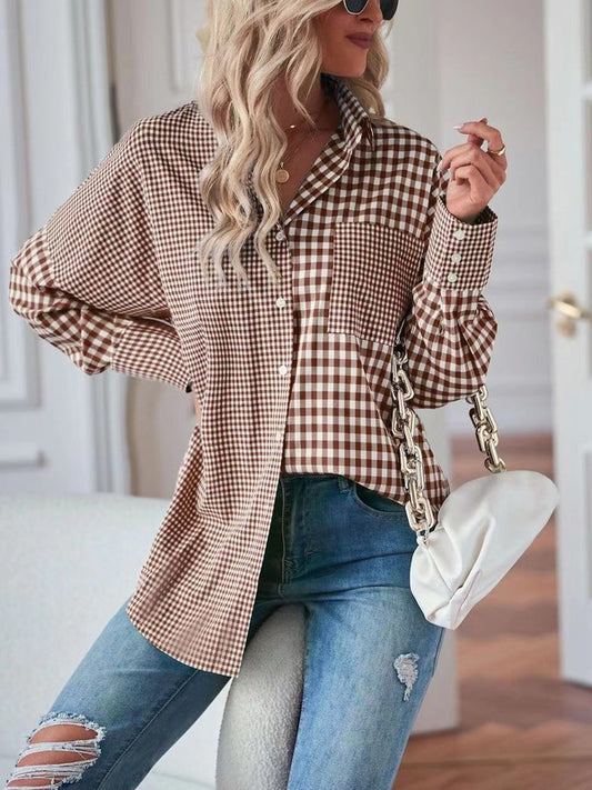 Classic plaid checked design that adds timeless charm.