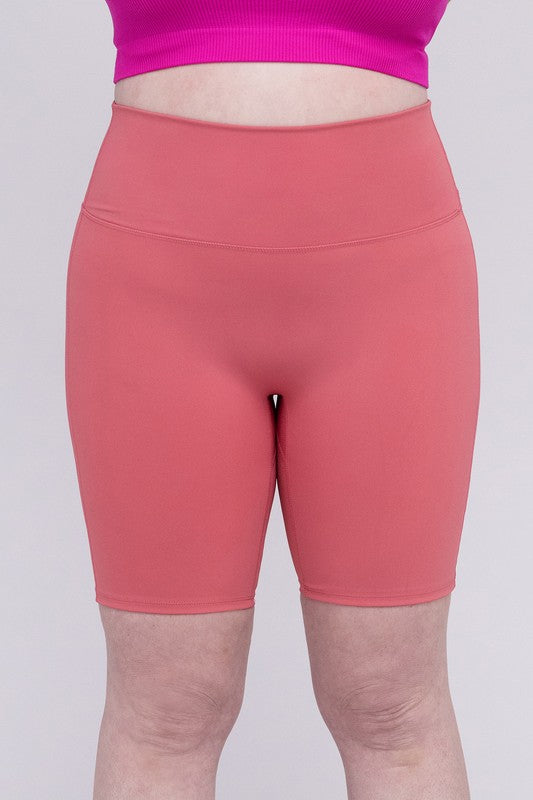 Say hello to your new favorite shorts—designed for curves, crafted for performance. The Plus Athletic High Rise Biker Shorts offer a sleek silhouette, supportive compression, and all-day comfort whether you're crushing a workout or running errands in style.