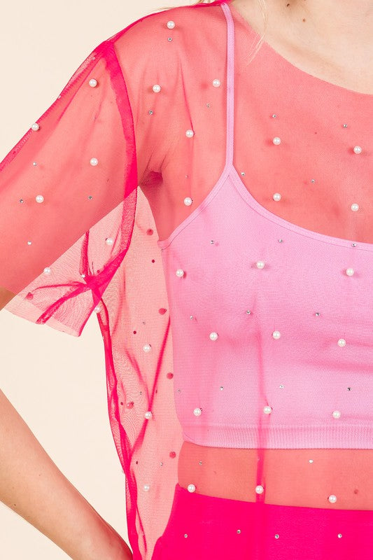 Offers both glam and comfort — embellished yet breathable. 