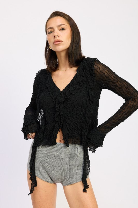 Easy care — polyester-blend fabric resists wrinkles. 