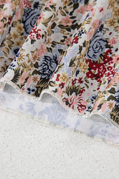 Delicate frill trim around the neckline enhances the feminine aesthetic. 