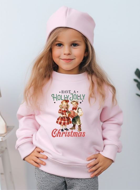 Retro Christmas sweater with vintage knit motifs and festive holiday design — cozy, cheerful winter wear