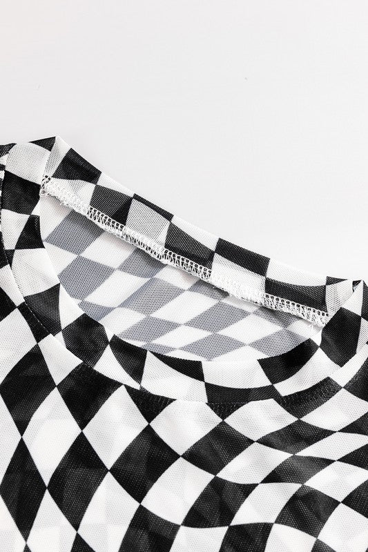 Rose-toned check adds subtle color play.