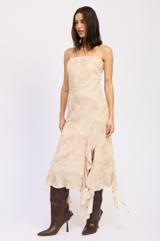 Midi length creates a graceful and versatile look.