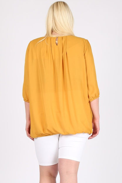 Soft drape that moves nicely with your body.