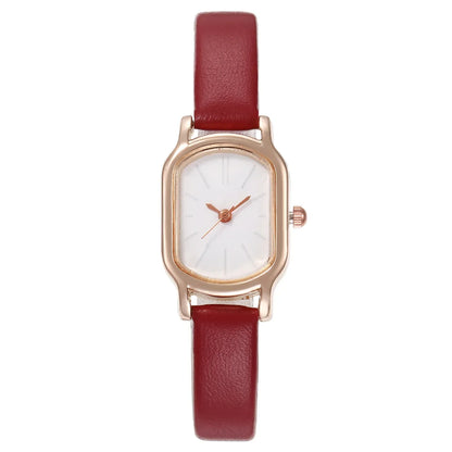 Women's Simple Vintage Watches for Women Dial Wristwatch Leather Strap Wrist Watch High Quality Ladies Casual Bracelet Watches