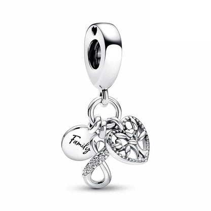Newest Deer Star Witch Cat Castle Beads Shining Pendants Fit Original Pandora Charms Silver Color Bracelets DIY Women's Jewelry
