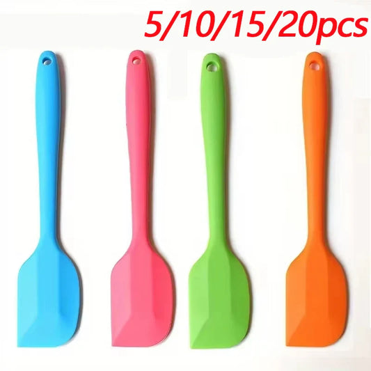 Silicone Spatula Set - Heat-Resistant Seamless Scrapers for Baking and Cooking
