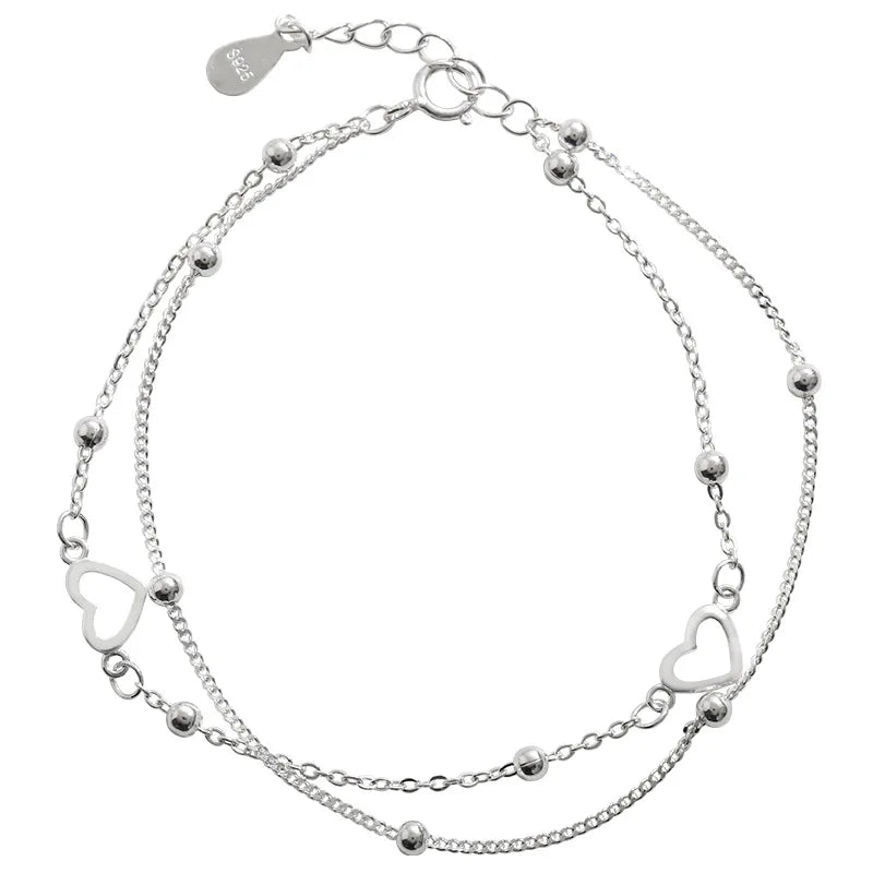 Trendy Exquisite Heart Shiny Charm Bracelets for Women Designer Creativity Luxury Jewelry High Quality Zircon Wedding Party