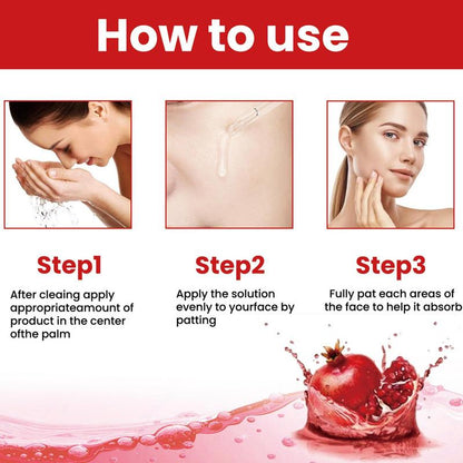 Pomegranate Essence Moisturizing Essence Liquid for Women 1 Fl Oz Moisturizing Serums for A Radiant and Firmer Look Day and