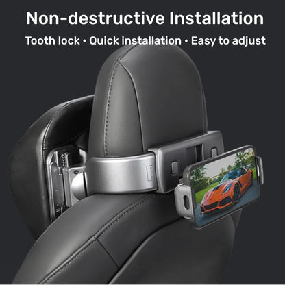 For Tesla Multifunction Adjustable Car Neck Pillow Model Y Model 3 Premium Vehicle Head Rest Support Headrest with Phone Holder