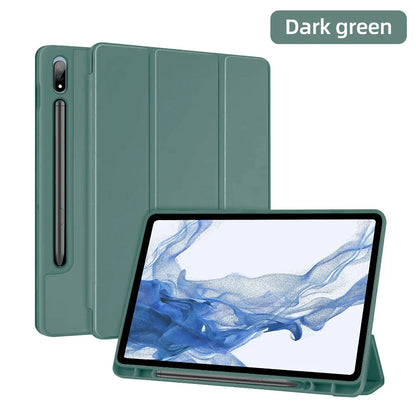 For Samsung Galaxy Tab Case Silicone Tablet Cover for S7/S8/S9 11in S7/S8/S9 Plus 12.4in S6Lite Magnetic Case With Pen Slot