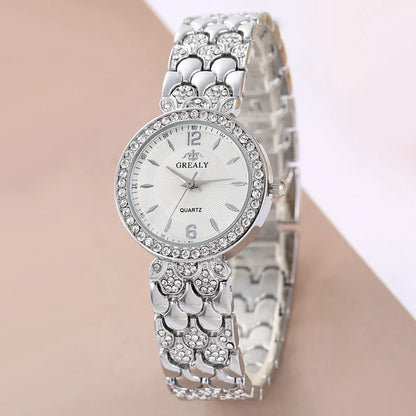 New Fashion Women Watch Casual Clock Rhinestone Business Women Quartz Watch For Women Relogio Feminino Simple Wristwatch Relógio