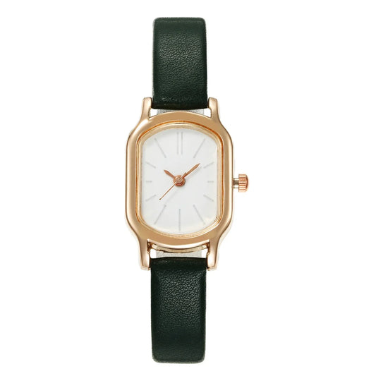 Women's Simple Vintage Watches for Women Dial Wristwatch Leather Strap Wrist Watch High Quality Ladies Casual Bracelet Watches