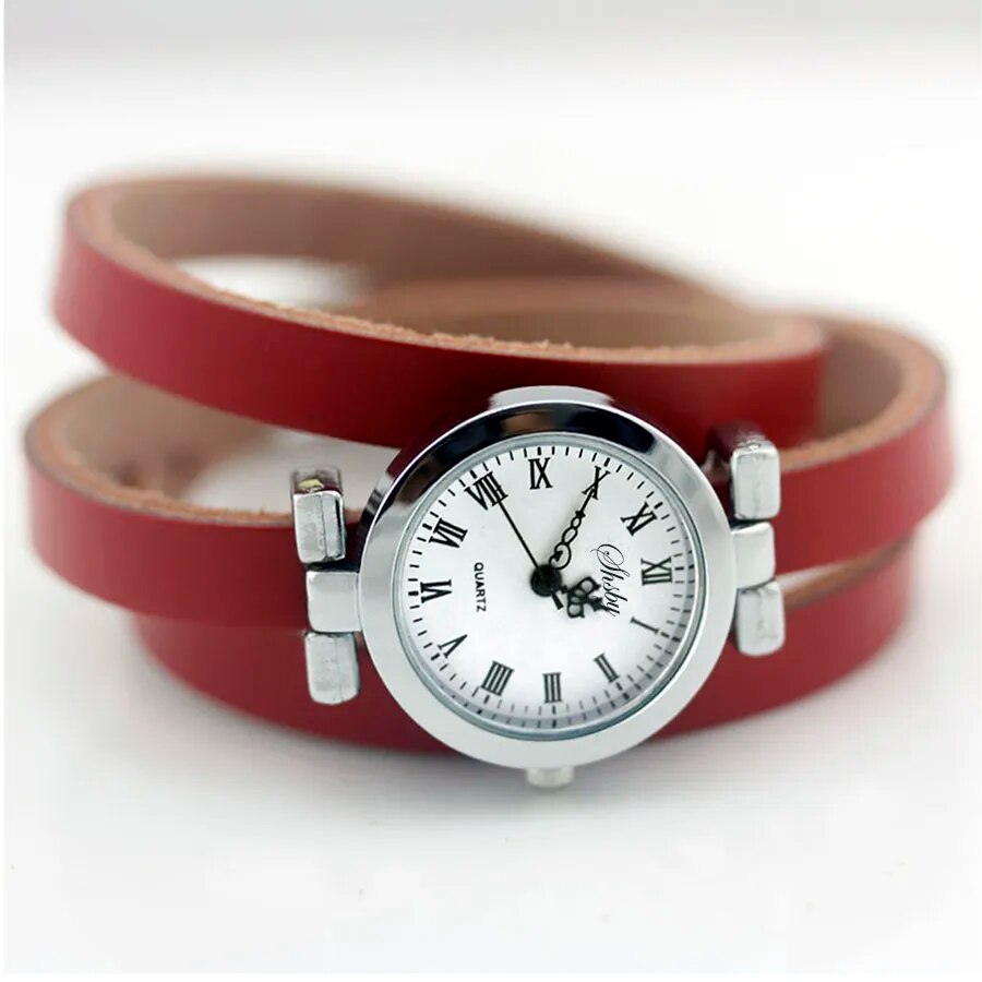 Shsby New  Fashion Hot-selling Women's Long Leather Female Watch  ROMA  Vintage Watch Women Watches
