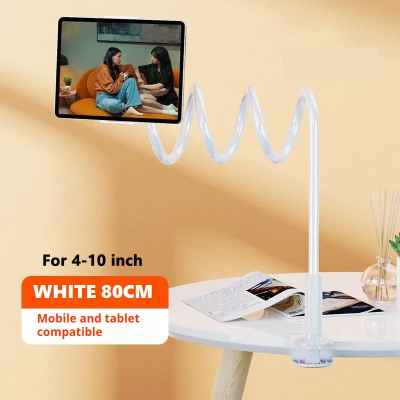 Universal Tablet Stand for Bed Rotatable Phone Holder for 4-12.9'' iPad Samsung Gooseneck Lazy Flexible Long Arm Tablet Bracket