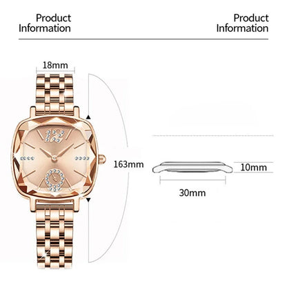 MAYZHISU Luxury Watch for Woman Waterproof Stainless Steel Quartz Ladies Watch High Quality Women's Watches Elegant Female Clock