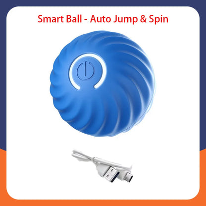 Smart Rolling Jumping Ball Toy Durable Dog Chew Toys Pet Grinding Teeth squeak Balls For Dog Interactive Supplies