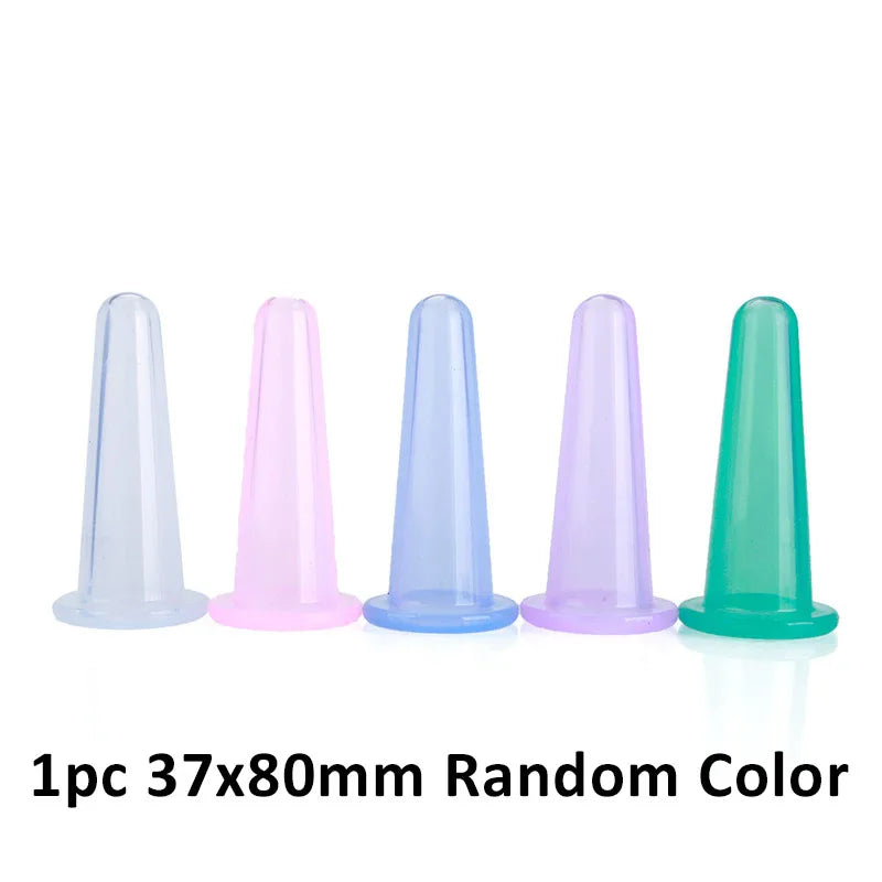 1/4Pcs Silicone Body Cupping Cups For Face Neck Back Eyes Massage Vacuum Cans Anti-cellulite Massager Suction Cup Treatments