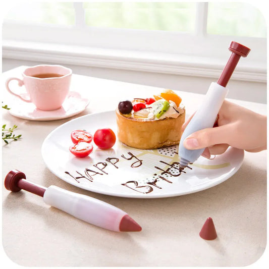 Silicone Cake Decorating Pen Pastry Syringe Cookie Writing Tool