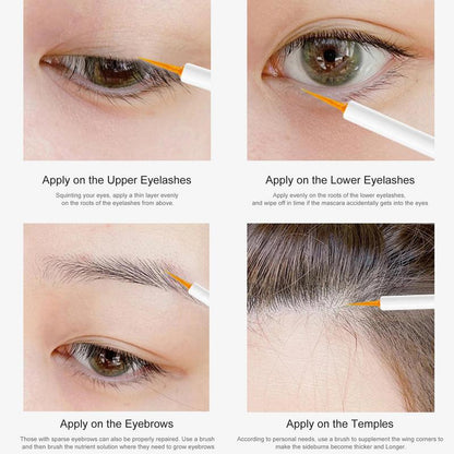 Eyelash Growth Liquid | 0.17 OZ Dense Nature Eyelash Growth Mascara For Women | Repair Nourish Eyebrow Moisturizer Liquid For Lo