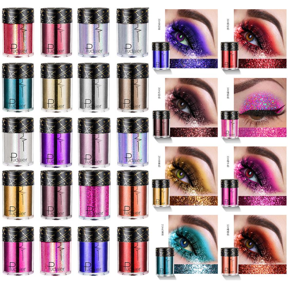 New Glitter Eye Shadow Professional Makeup Monochrome Shining Eyeshadow Sequins Universal Party Cosmetic Palete