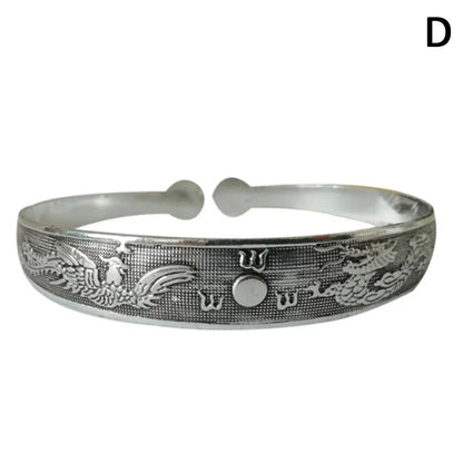 Retro Opening  Bracelet Jewelry Vintage Tibetan Silver Totem Carved Bangle Cuff