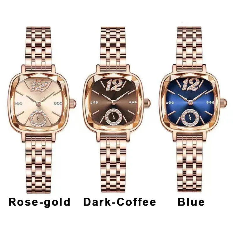 MAYZHISU Luxury Watch for Woman Waterproof Stainless Steel Quartz Ladies Watch High Quality Women's Watches Elegant Female Clock