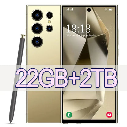 2025 New S24 Ultra 7.3HD Original Smartphone Global Version 4G 5G Dual SIM Cellphones Android14 Cell Phone 8000mAh Mobile Phones