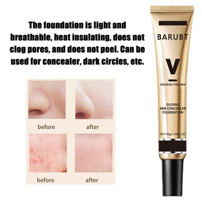 Waterproof Foundation Liquid Foundation And Concealer In 1 Moisturizing Long Lasting Concealer Liquid Foundation For Dry Skin