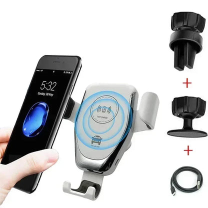 Wireless Charging Phone Car Holder Charger 30W For iPhone 15 14 13 12 11 Pro XS Max XR Samsung Xiaomi Fast Car Wireless Chargers