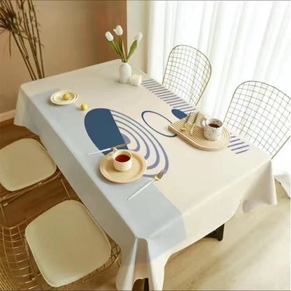 Nordic Simple Rectangular Table Cloth Coffee Table Cloth Geometric Outdoor Picnic Mat Antifouling Table Cloth