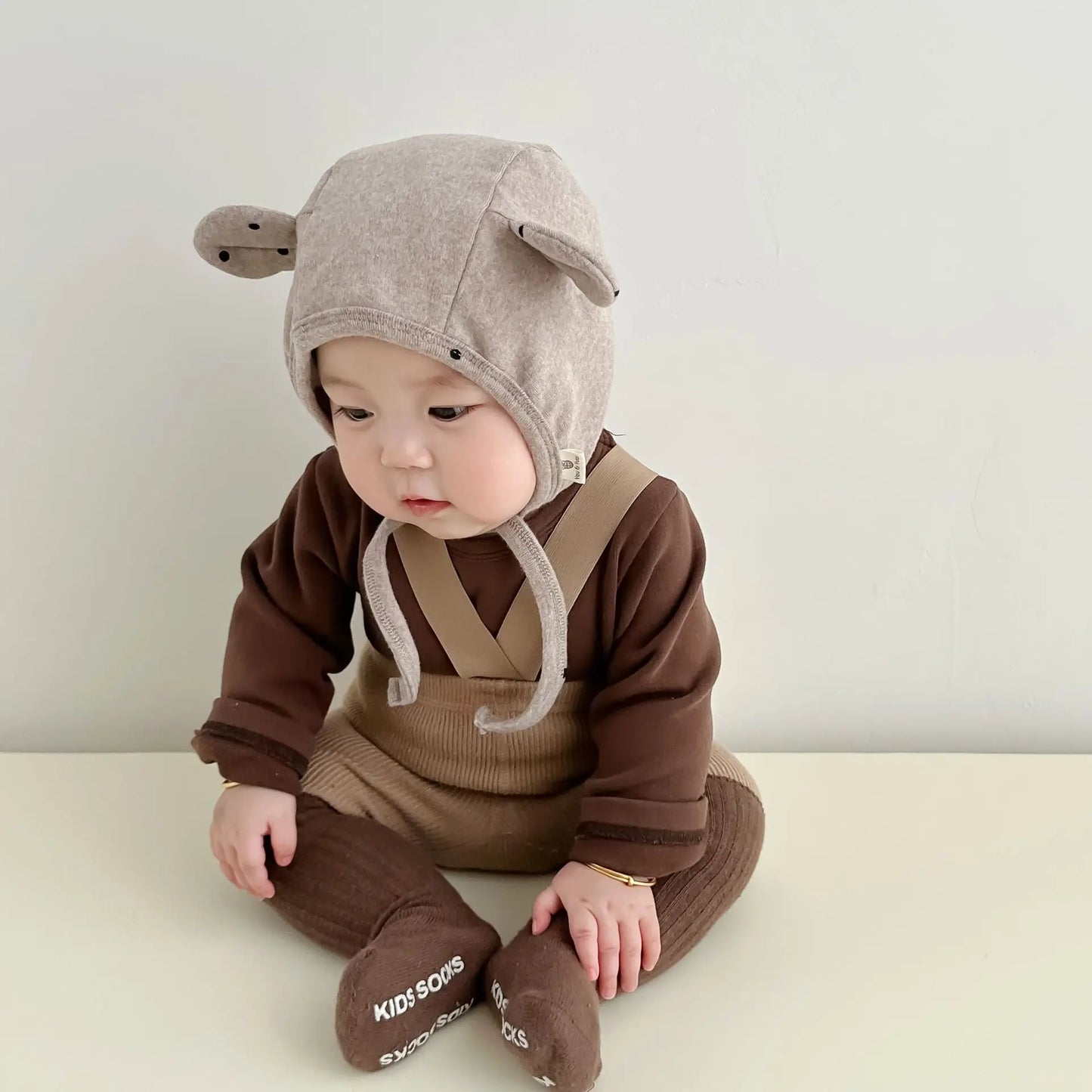 1 Piece Cute Cartoon Fashion Newborn Beanie Sweet Bear Bunny Ear Infant Baby Photography Props Hat Soft Cotton Toddler Hat