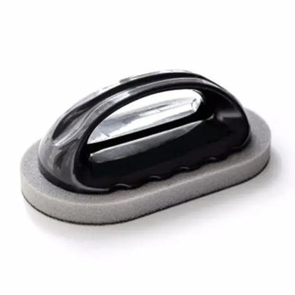 Reusable Emery Sponge Pot Brush with Handle - Easy Cleaning & Washable Eraser