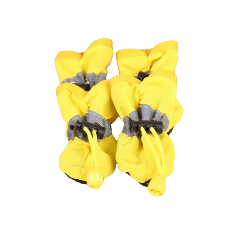 4pcs Waterproof Pet Dog Shoes Anti-slip Rain Boots Footwear for Cats Dogs Puppy Pet Booties Pet Paw Accessories