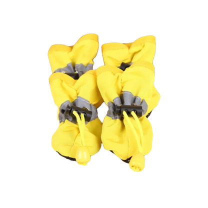 4pcs Waterproof Pet Dog Shoes Anti-slip Rain Boots Footwear for Cats Dogs Puppy Pet Booties Pet Paw Accessories