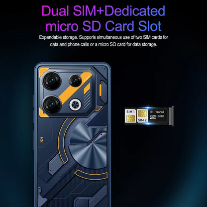 GT20 pro Original Smartphone 16 GB RAM 1 TB Storage 7.3-inch Full Screen 108 MP Camera Snapdragon 8 Gen3 Global 5G LTE Bands