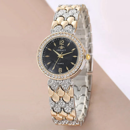 New Fashion Women Watch Casual Clock Rhinestone Business Women Quartz Watch For Women Relogio Feminino Simple Wristwatch Relógio