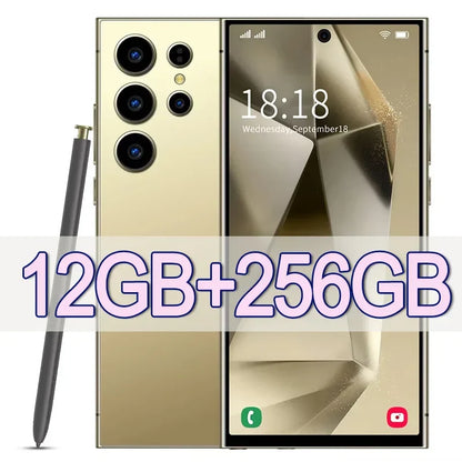 2025 New S24 Ultra 7.3HD Original Smartphone Global Version 4G 5G Dual SIM Cellphones Android14 Cell Phone 8000mAh Mobile Phones